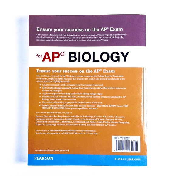 Pearson Education Test Prep Series AP Biology Test Prep Book Exam Prep Holtzclaw - Picture 2 of 5